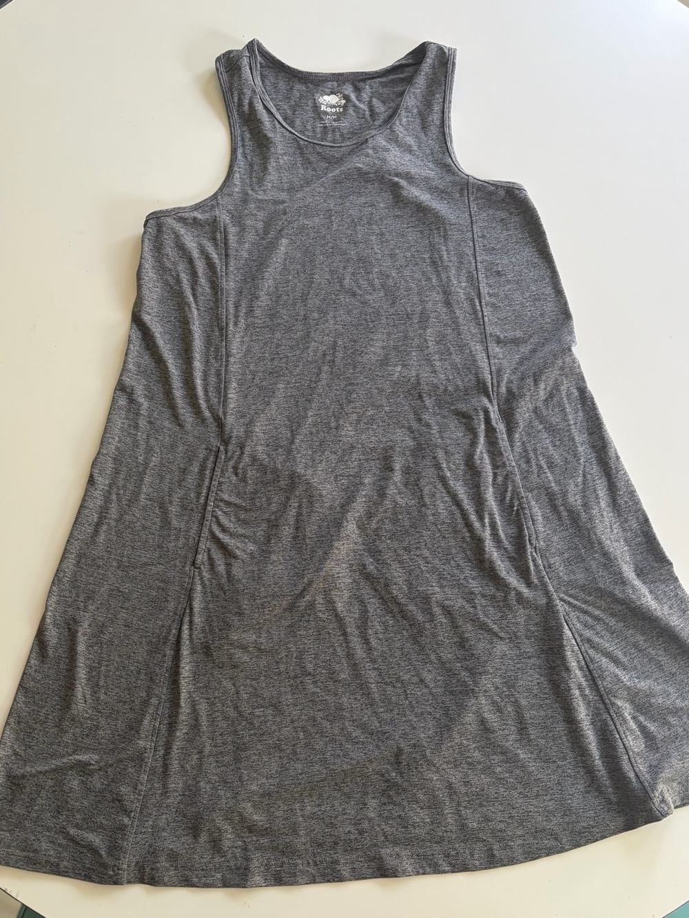 Roots Gray Sleeveless Mini Dress